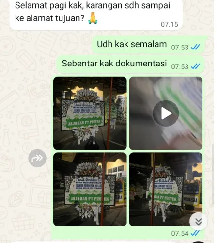Pengiriman Papan Bunga Selamat Tegal Alur