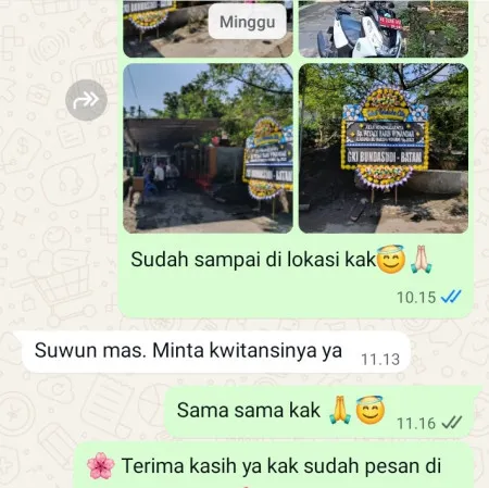 Pengiriman Papan Bunga Duka Tegal Alur