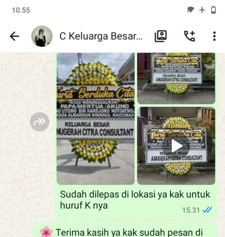 Pengiriman Papan Bunga Duka Tegal Alur