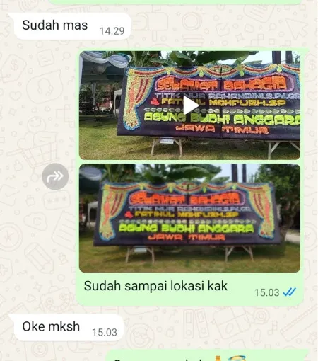 Pengiriman Papan Bunga Tegal Alur