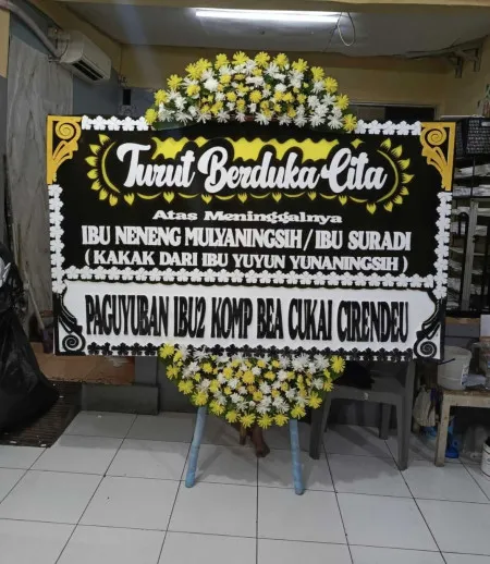 Papan Bunga Duka Tegal Alur